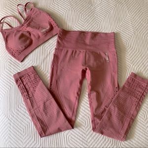 Gymshark Energy Seamless Set in Dusty Pink